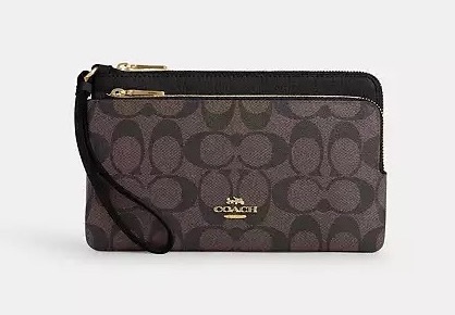 COACH DOUBLE ZIP WALLET