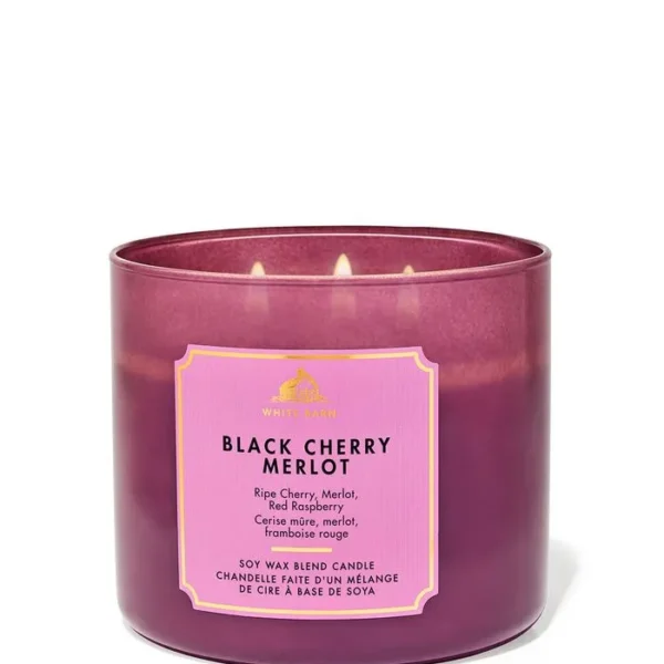 BATH & BODY WORKS (VELA 3 MECHAS) – BLACK CHERRY MERLOT